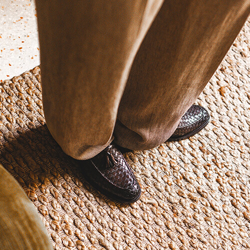 Темно-коричневые лоферы