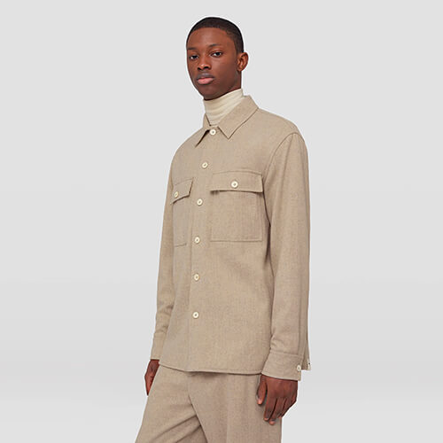 Casual рубашки из шерсти