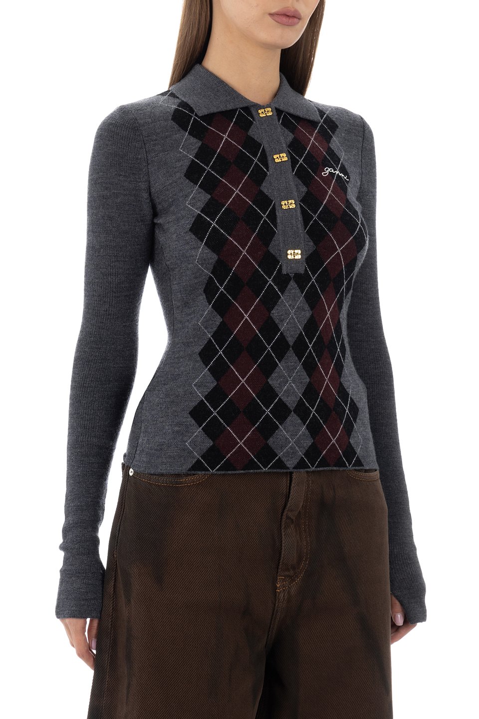 Пуловер Ganni - фото 3