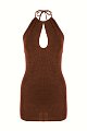 Платье Mc2 Saint Barth: коричневый цвет