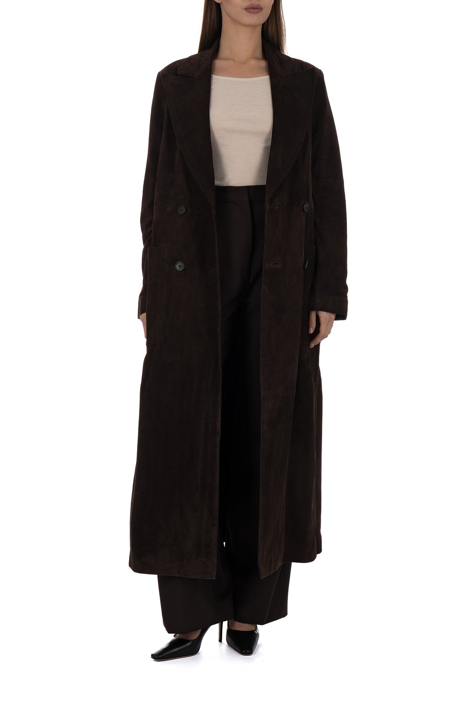 Замшевое пальто Halfboy - фото 2