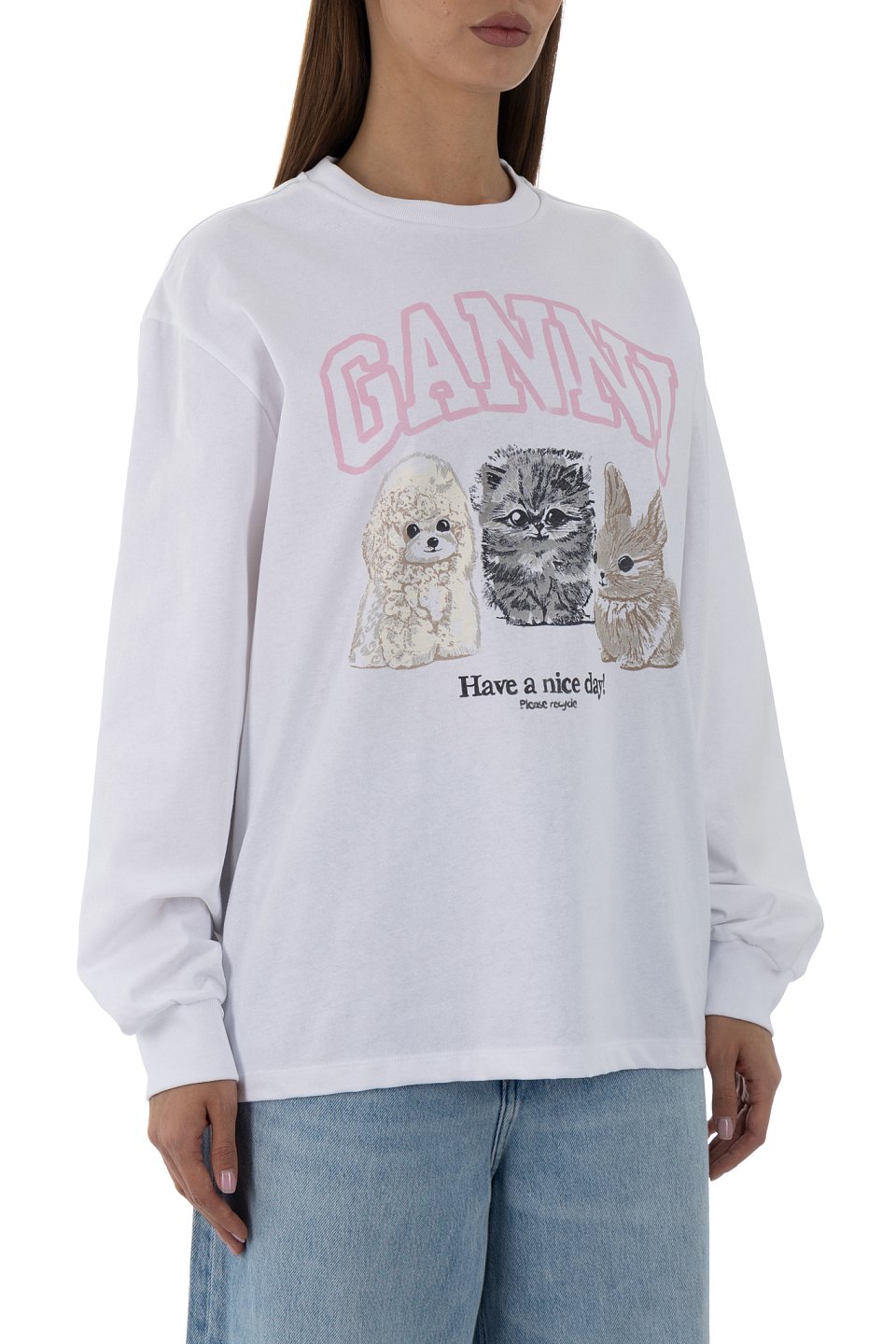 Лонгслив Ganni - фото 3