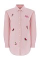 Рубашка Mc2 Saint Barth: розовый цвет