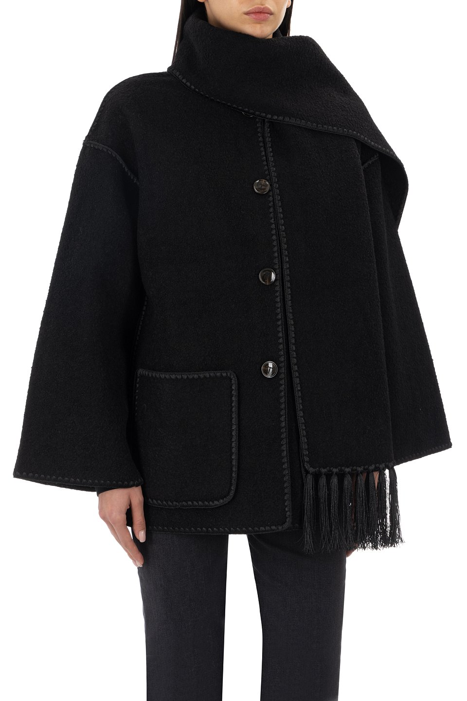 Шерстяное полупальто Toteme - фото 3