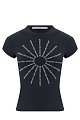 Футболка Alexander Wang: чёрный цвет