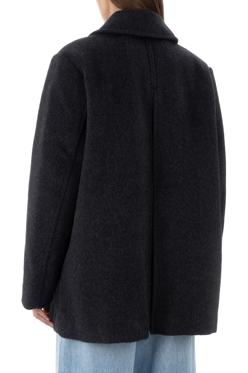 Шерстяное полупальто Ganni - фото 4