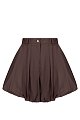 Шорты Thelatest: коричневый цвет