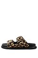 Шлепанцы The Core: леопардовый цвет