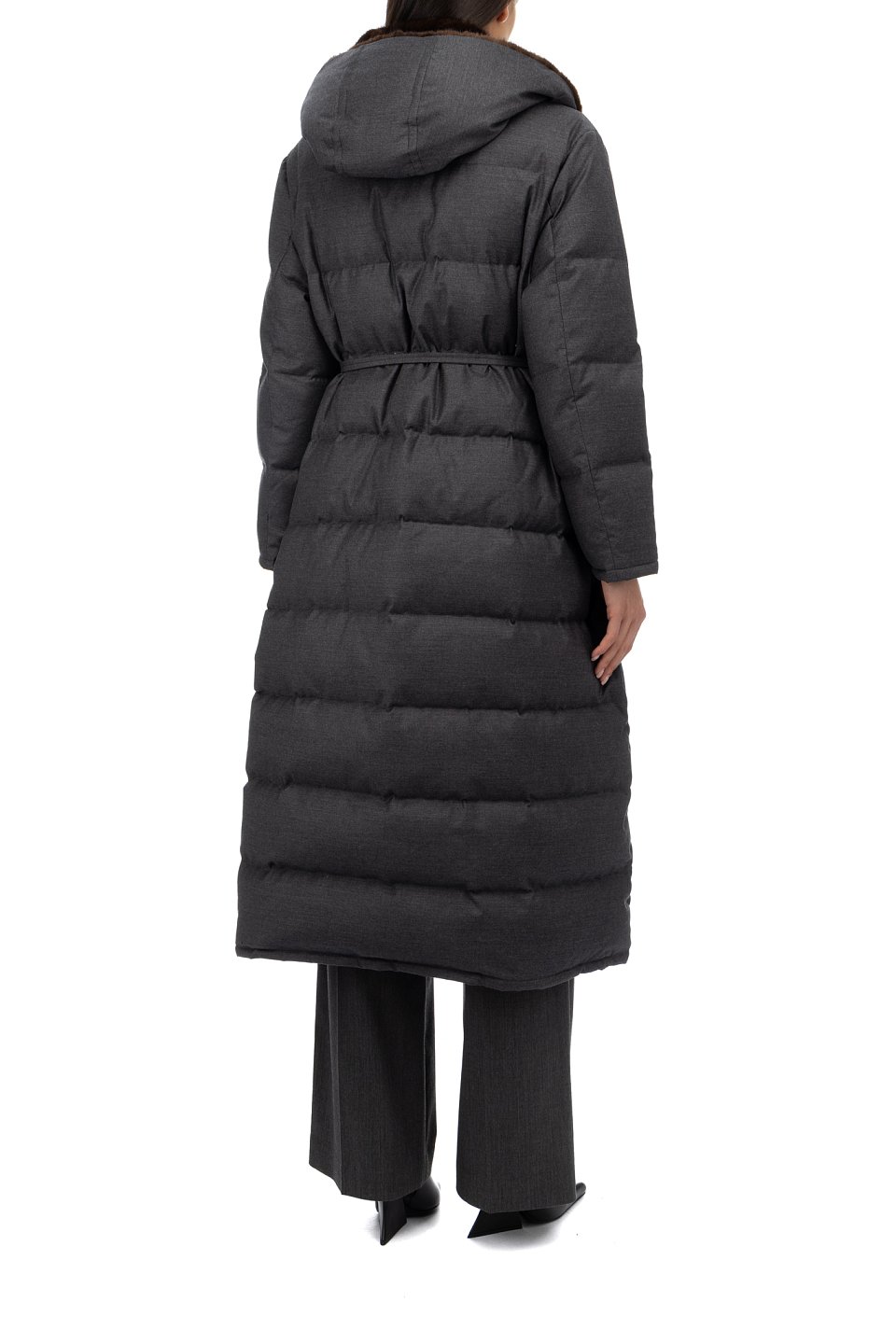 Пуховое пальто Yves Salomon - фото 4