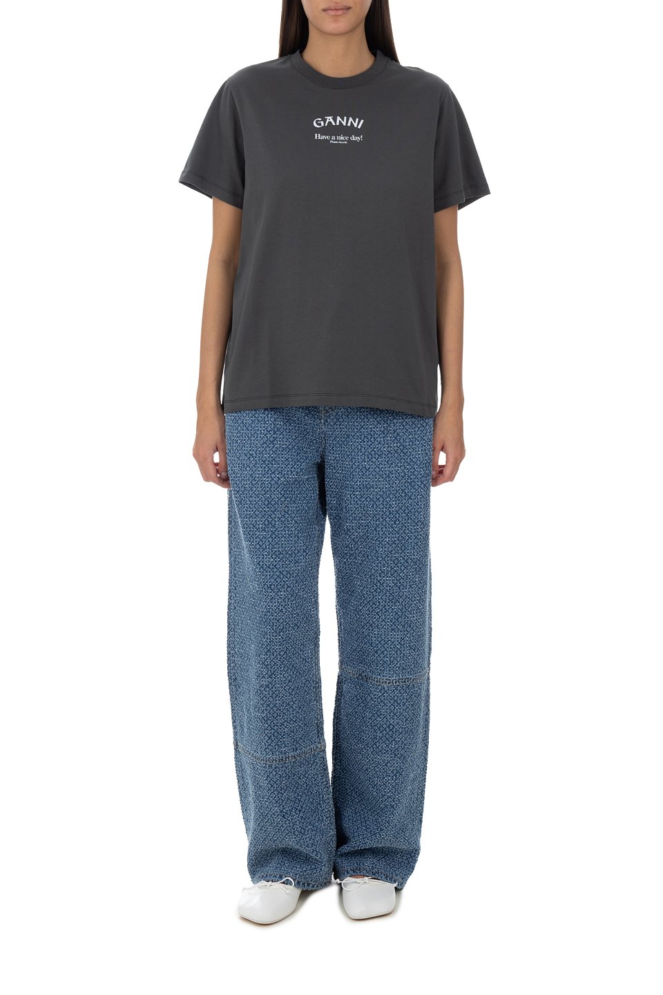 Футболка Ganni - фото 2