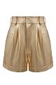 Шорты Manokhi: золотой цвет