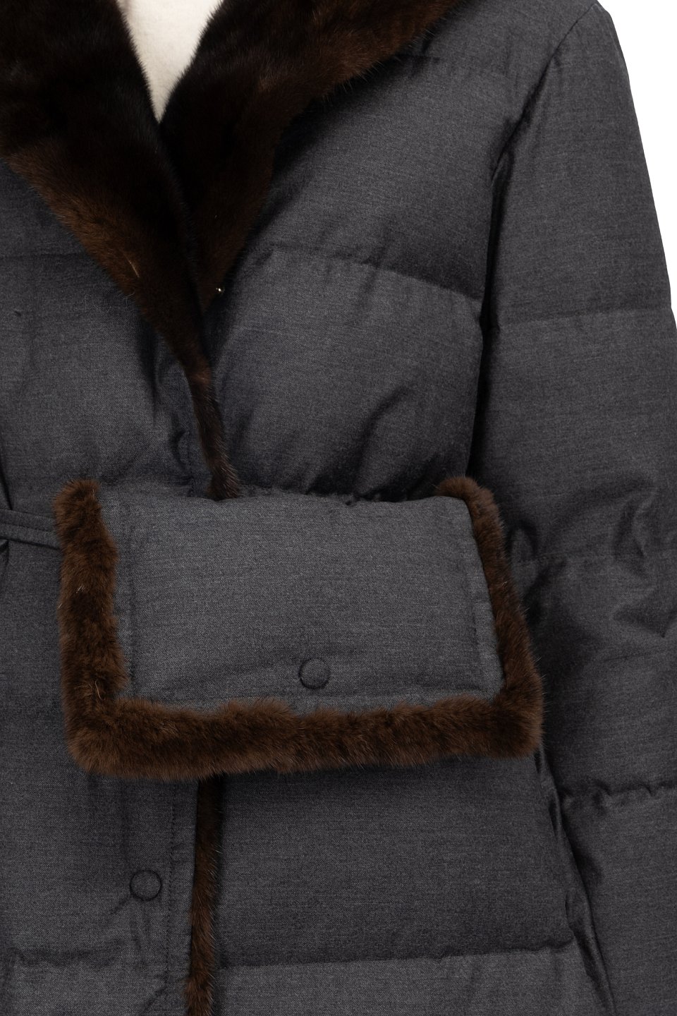 Пуховое пальто Yves Salomon - фото 3