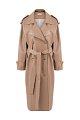 Тренчкот The Mannei: бежевый цвет