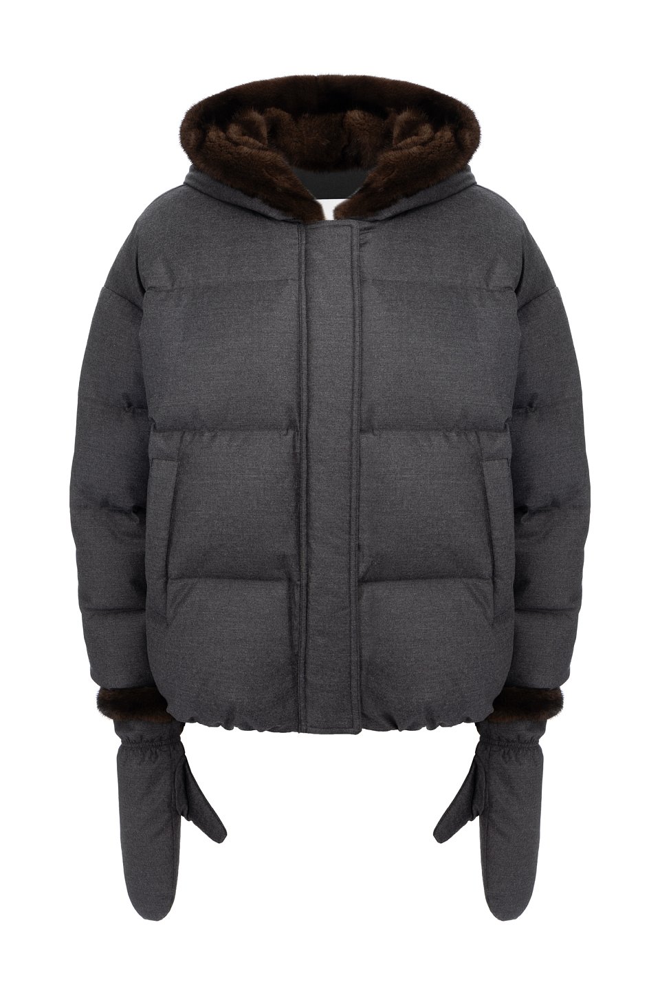 Пуховик Yves Salomon - фото 1