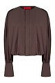 Блуза Thelatest: коричневый цвет