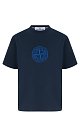 Футболка Stone Island: синий цвет