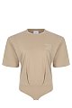 Боди Halfboy: бежевый цвет