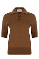 Поло Ami: коричневый цвет