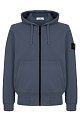 Худи Stone Island: голубой цвет