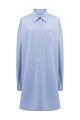 Платье-рубашка Maison Margiela: голубой цвет