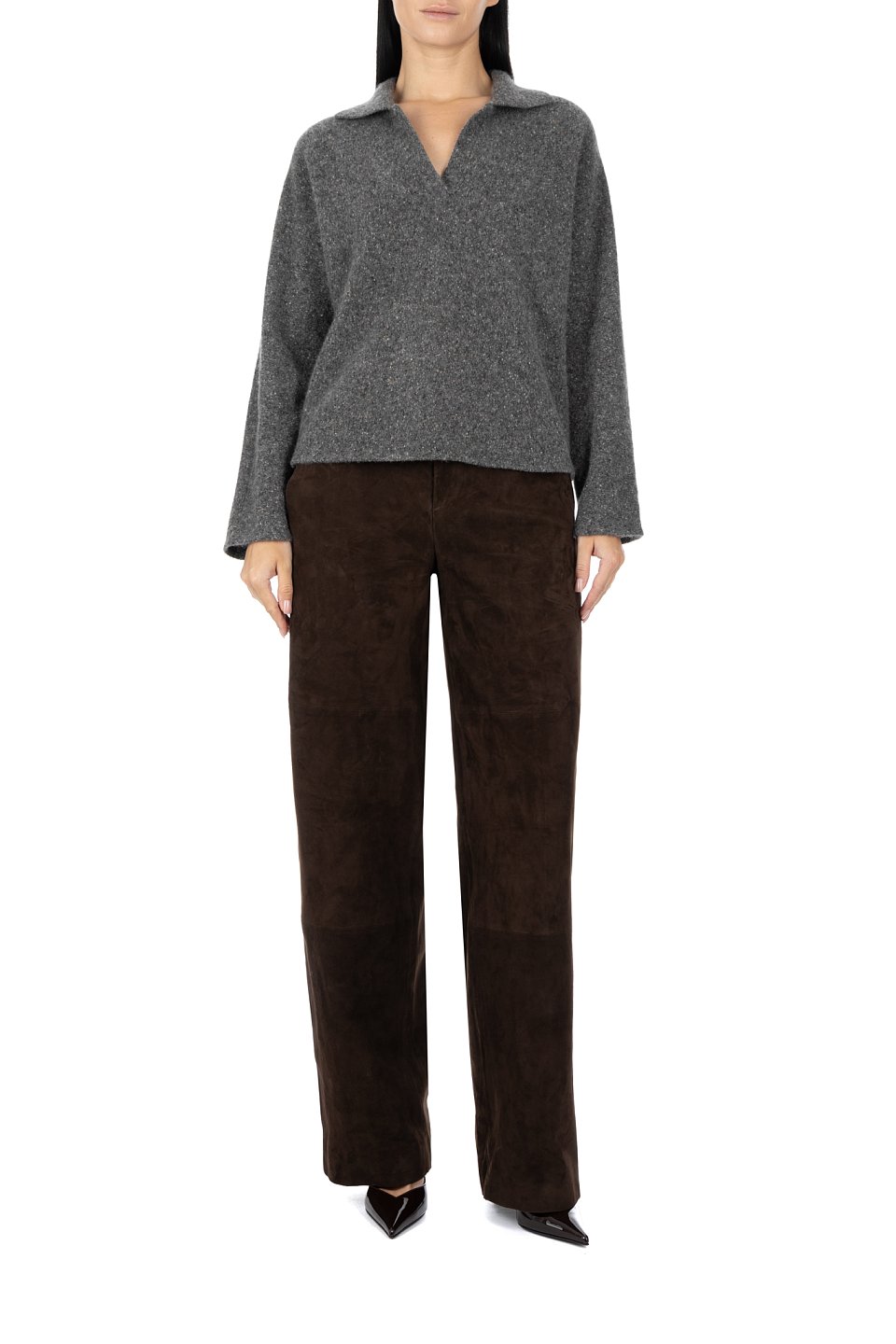 Замшевые брюки  Vince - фото 2