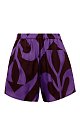 Шорты Parosh: фиолетовый цвет