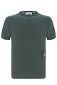 Футболка Stone Island: темно-зеленый цвет